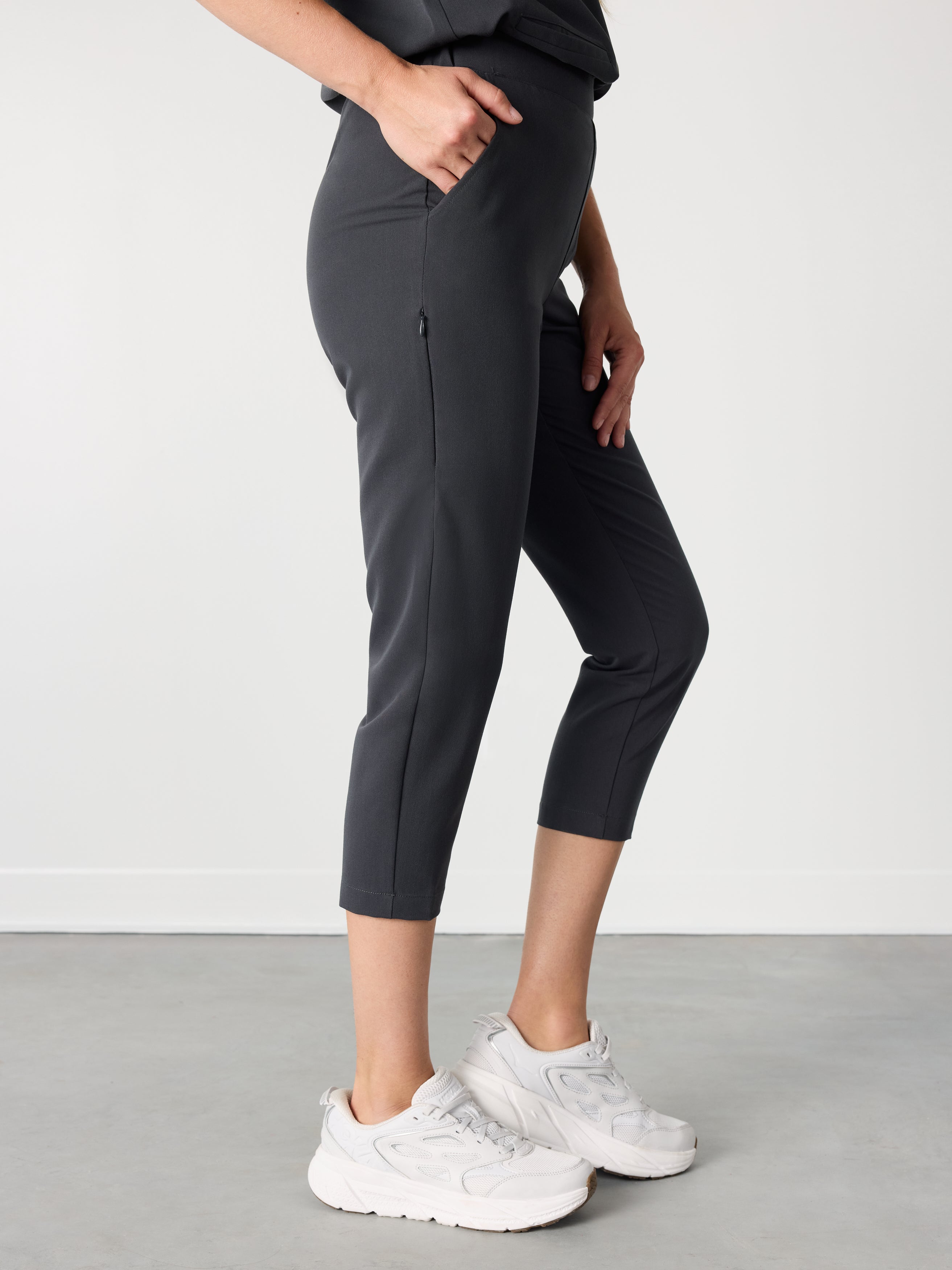 EVA RE-GARDE™ - CHARCOAL - 7/8 Scrub Pants - SILVADUR™ - Image 2