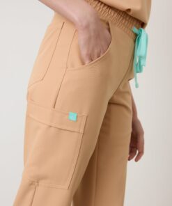 Alternative view of JULIETA RE-GARDE™ - SPICED EARTH - Straight Cut Scrub Pants - SILVADUR™ - Final Sale