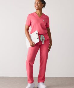 JULIETA RE-GARDE™ - WARM EMBER - Straight Cut Scrub Pants - SILVADUR™ - Final Sale