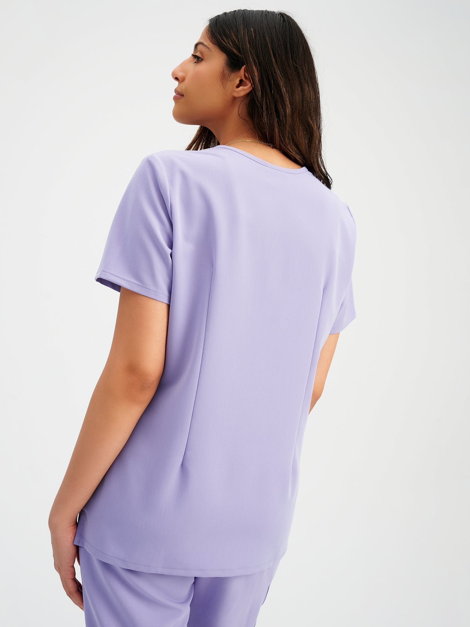 CHLOE RE-GARDE™ - LAVENDER - Three Pockets Scrub Top - Final Sale - Image 5