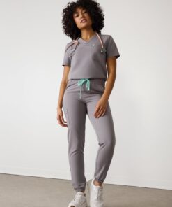 ROSIE RE-GARDE™ - ECLIPSE GREY - Jogger Scrub Pants - SILVADUR™