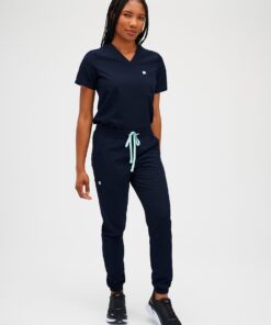 ROSIE RE-GARDE™ - NAVY - Jogger Scrub Pants - SILVADUR™ - Final Sale