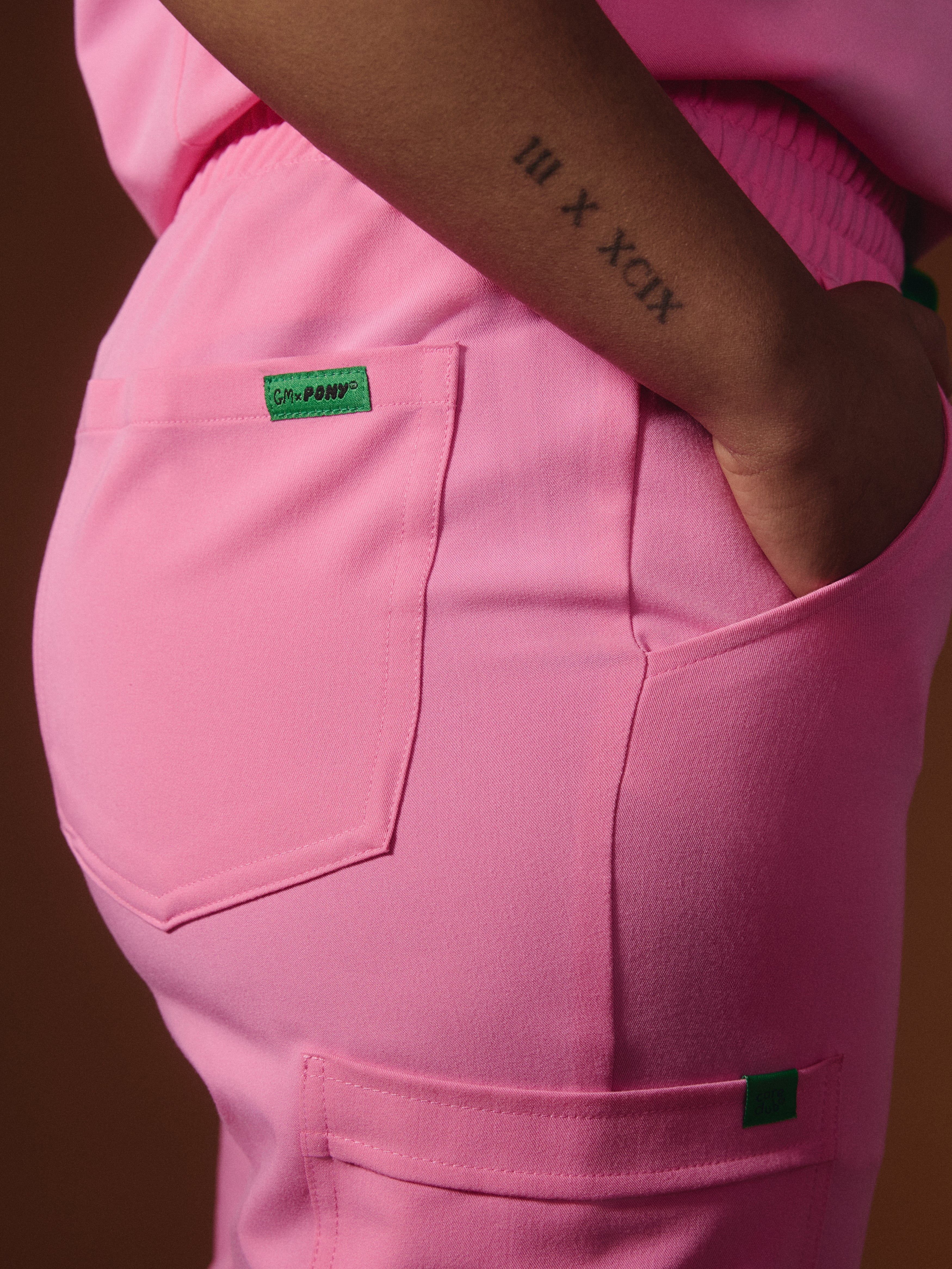ROSIE RE-GARDE™ - G-M x PONY PINK - Jogger Scrub Pants - SILVADUR™ - Image 3