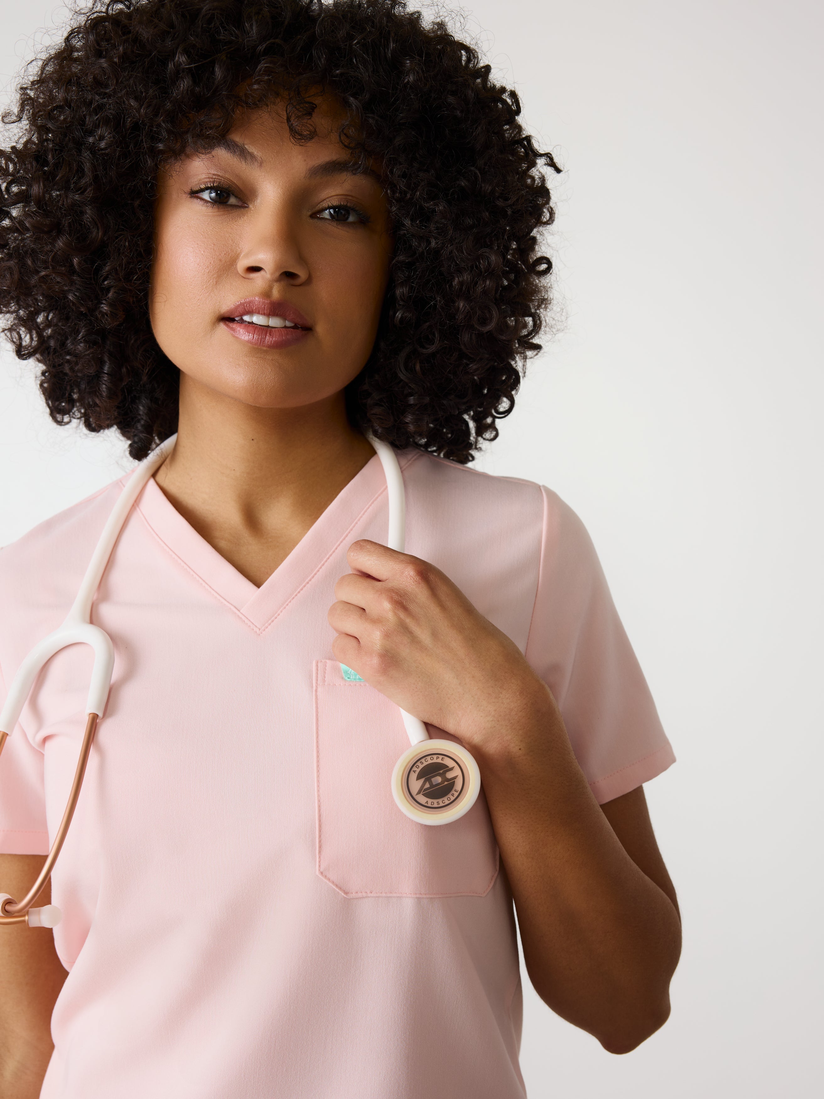 GABRIELLE RE-GARDE™ - ROSE QUARTZ - One Pocket Scrub Top - SILVADUR™ - Image 2