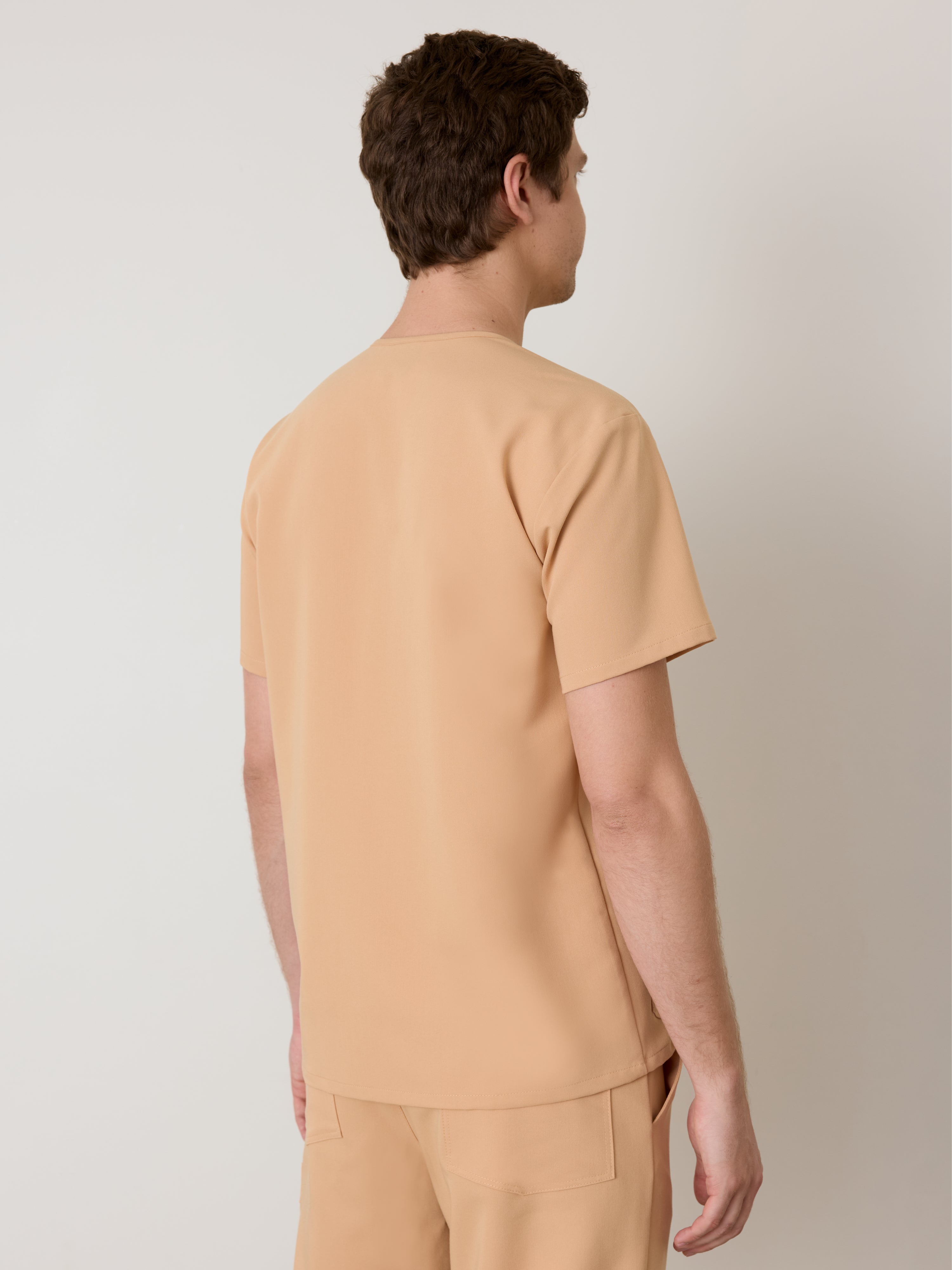 ZACK RE-GARDE™ - SPICED EARTH - Three Pockets Men's Scrub Top - SILVADUR™ - Final Sale - Image 2