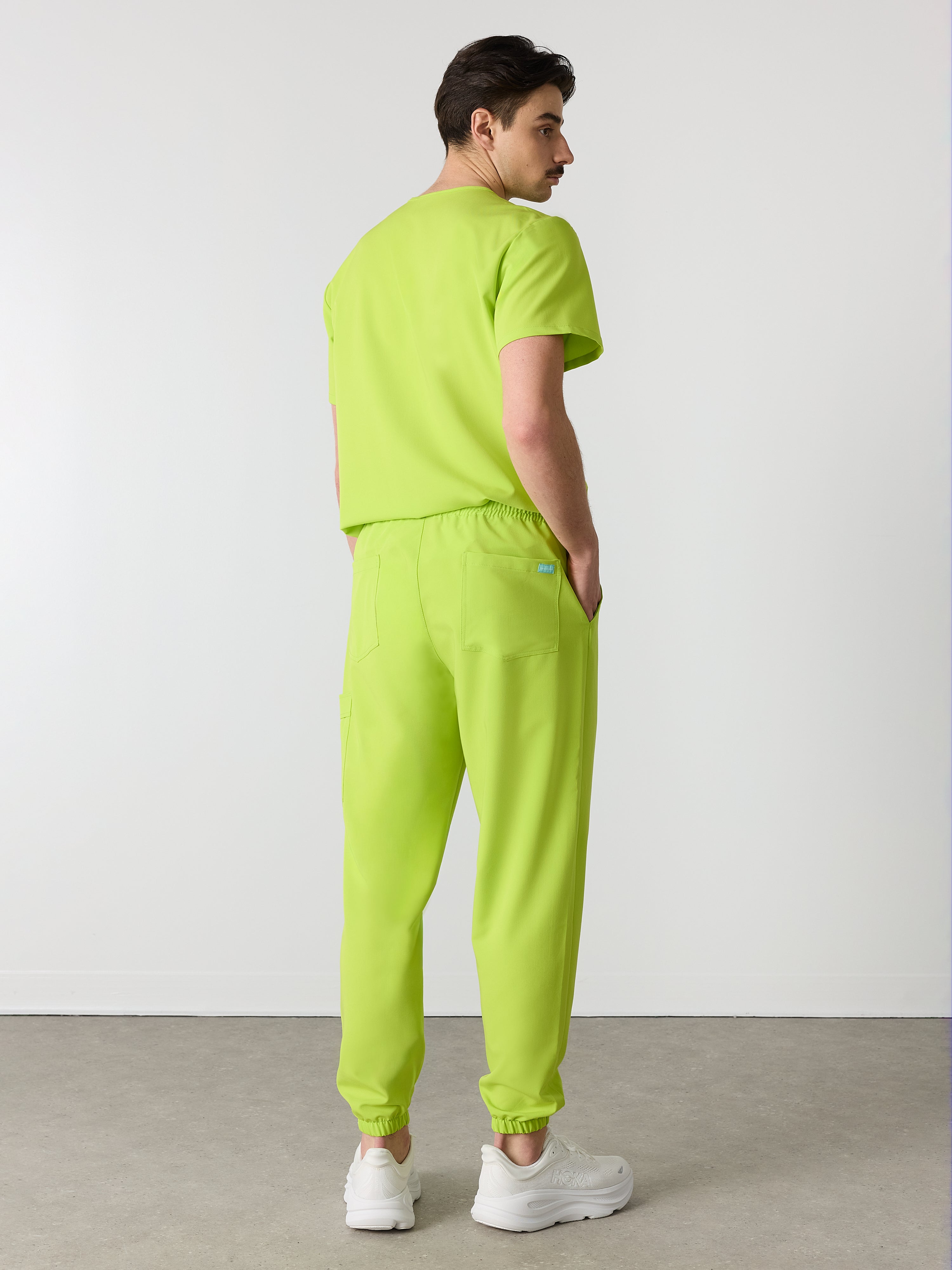 WILLIAM RE-GARDE™ - LIME - Men's Jogger Pants - SILVADUR™ - Image 3