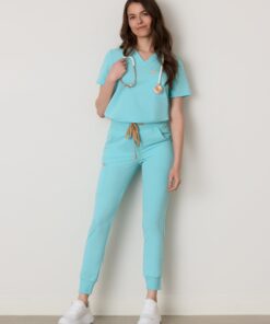 DEMI RE-GARDE™ - OCEAN TIDE - Jogger Scrub Pants - SILVADUR™ - Final Sale