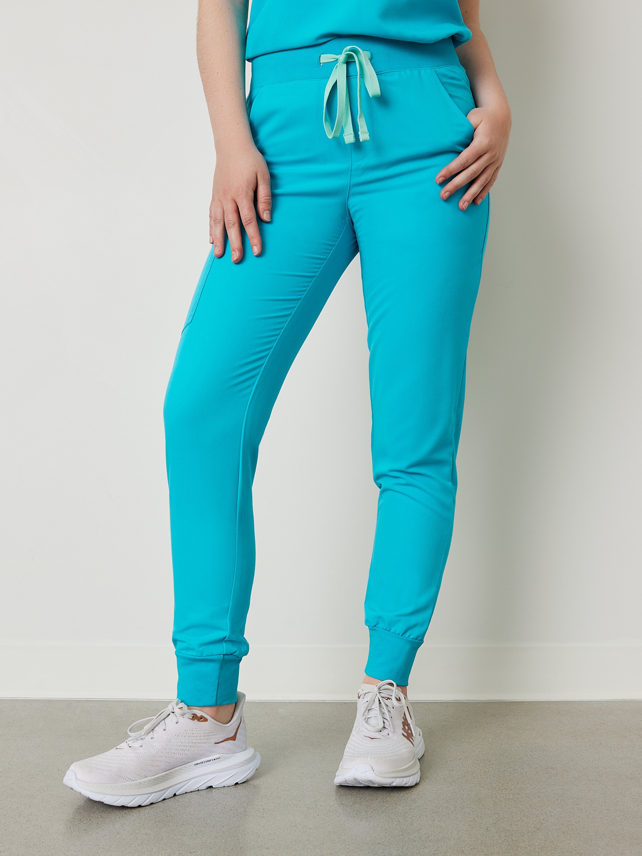 DEMI RE-GARDE™ - TURQUOISE - Jogger Scrub Pants - Final Sale - Image 3