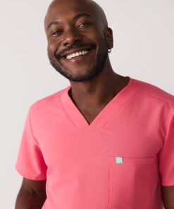 Alternative view of LOGAN RE-GARDE™ - WARM EMBER - One Pocket Men's Scrub Top - SILVADUR™ - Final Sale