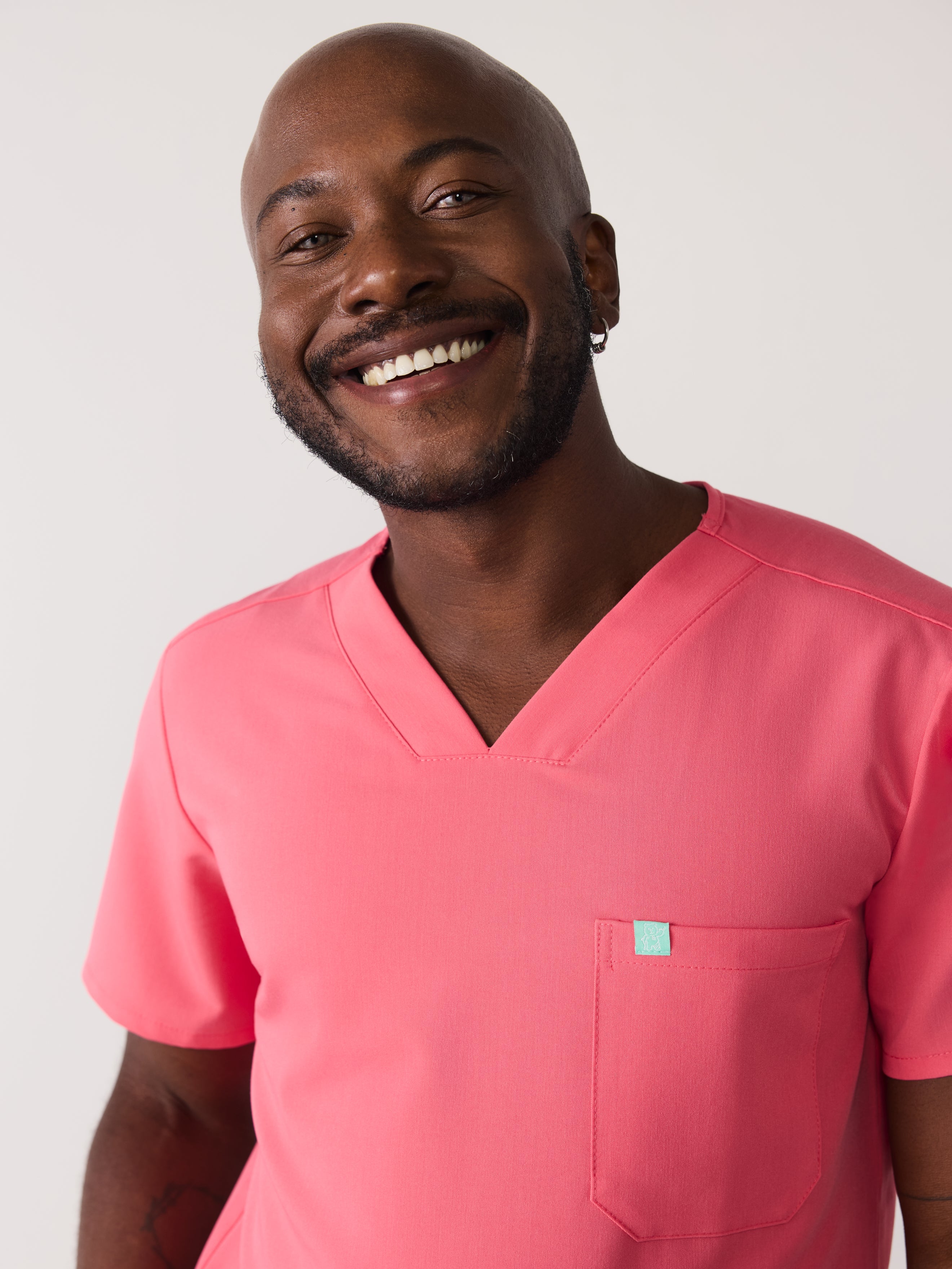 LOGAN RE-GARDE™ - WARM EMBER - One Pocket Men's Scrub Top - SILVADUR™ - Final Sale - Image 2