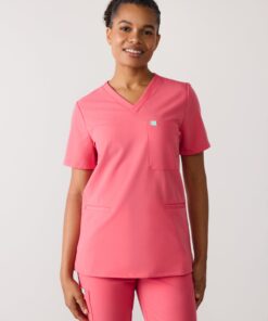 LIV RE-GARDE™ - WARM EMBER - Three Pockets Scrub Top - SILVADUR™ - Final Sale