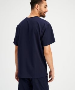 Alternative view of ZACK RE-GARDE™ - DARK BLUE - Three Pockets Men's Scrub Top - FINAL SALE