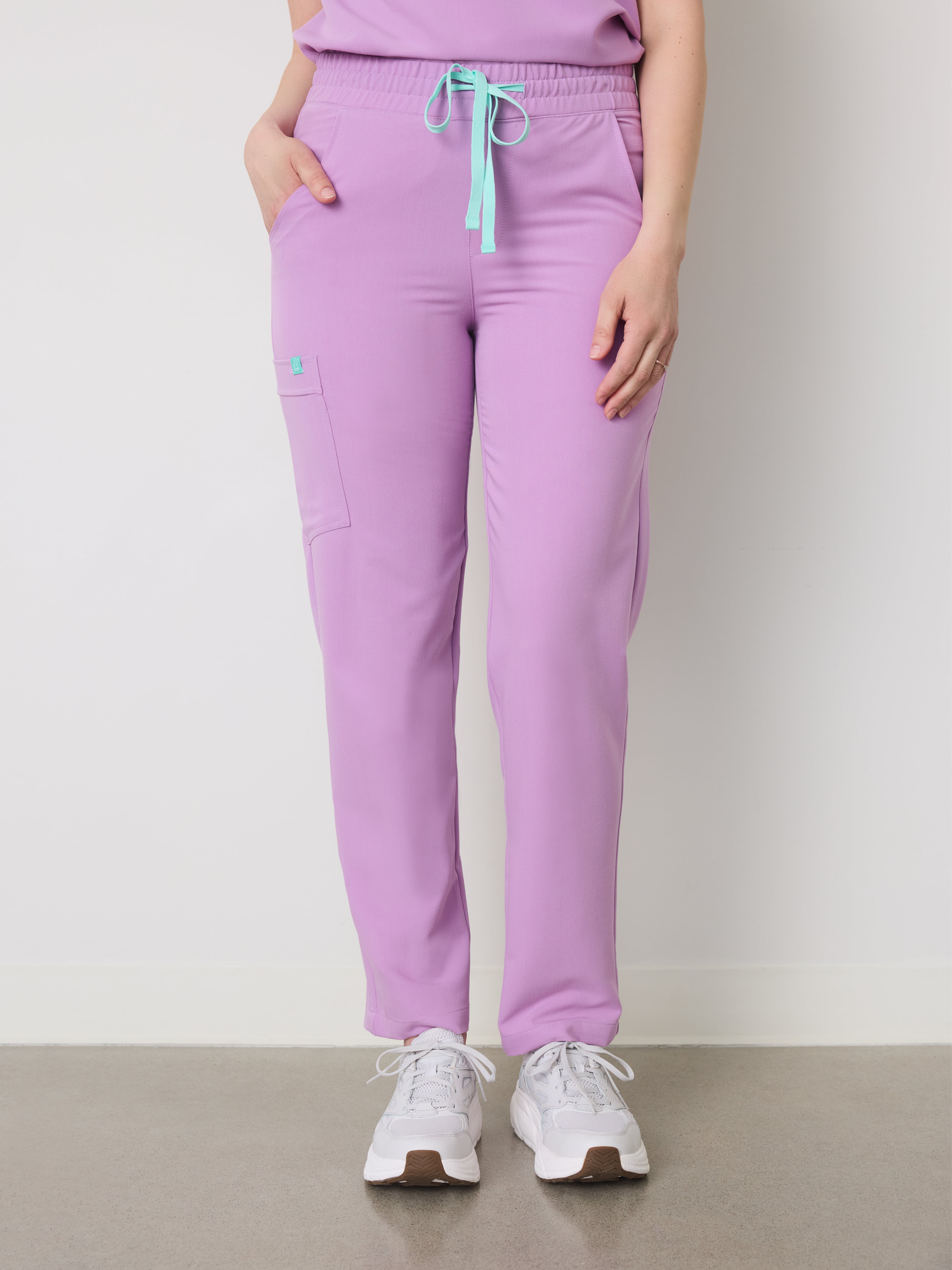 JULIETA RE-GARDE™ - LILAC - Straight Cut Scrub Pants - SILVADUR™ - Final Sale - Image 4