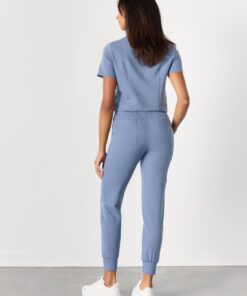 Alternative view of DEMI RE-GARDE™ - BLUE HORIZON - Jogger Scrub Pants - SILVADUR™ - Final Sale