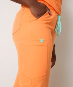 Alternative view of ROSIE RE-GARDE™ - NECTARINE - Jogger Scrub Pants - SILVADUR™ - Final Sale