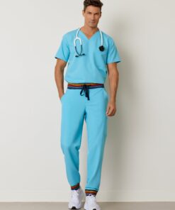 BRUCE RE-GARDE™ - RETRO BLUE - Men's Jogger Pants - Final Sale
