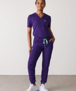ROSIE RE-GARDE™ - MIDNIGHT VELVET - Jogger Scrub Pants - SILVADUR™ - Final Sale