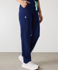 Alternative view of JULIETA RE-GARDE™ - MODERN NAVY - Straight Cut Scrub Pants - SILVADUR™