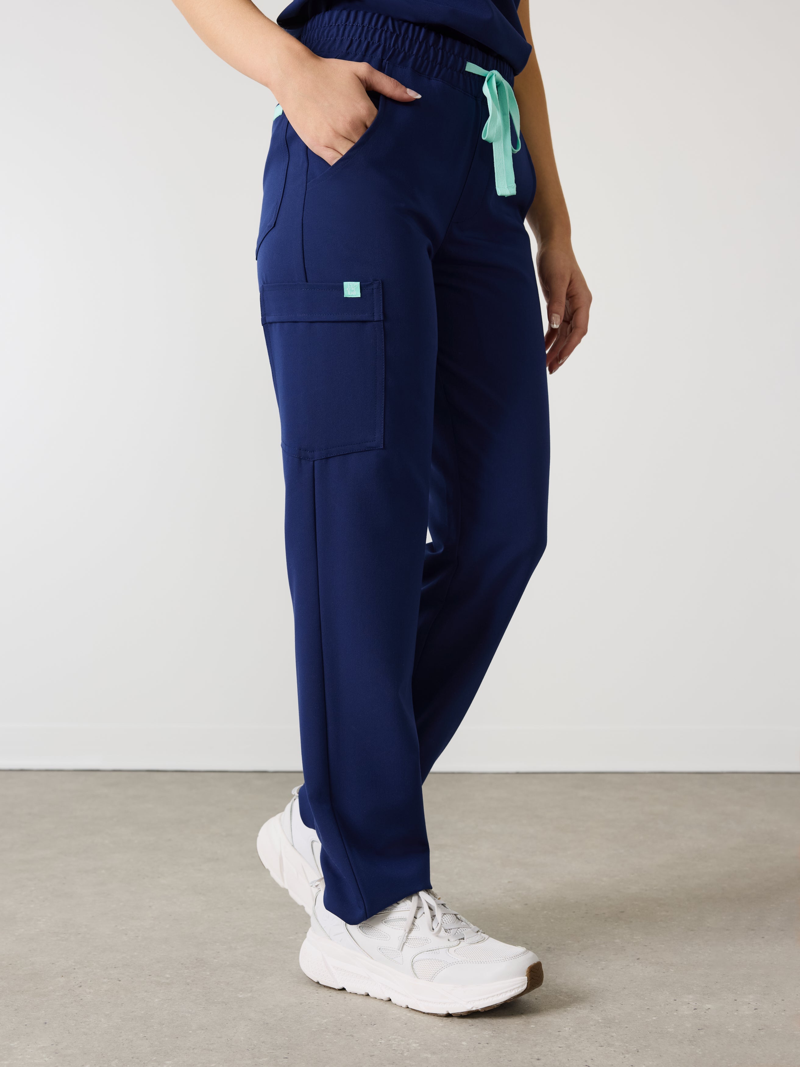 JULIETA RE-GARDE™ - MODERN NAVY - Straight Cut Scrub Pants - SILVADUR™ - Image 2