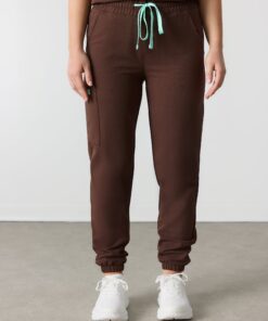 Alternative view of ROSIE RE-GARDE™ - CHOCOLATE - Jogger Scrub Pants - SILVADUR™