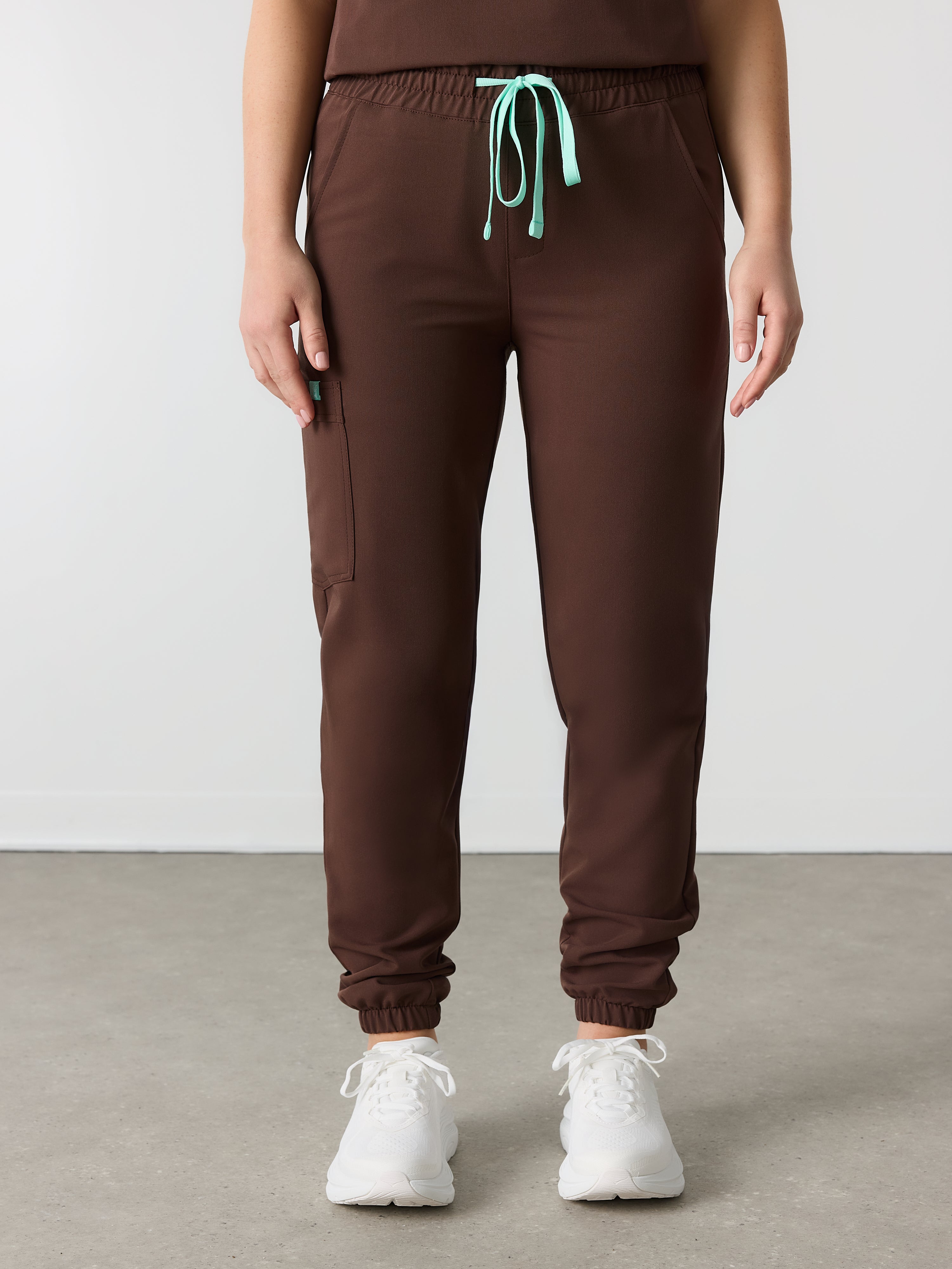 ROSIE RE-GARDE™ - CHOCOLATE - Jogger Scrub Pants - SILVADUR™ - Image 2