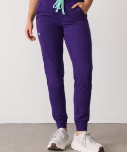 Alternative view of DEMI RE-GARDE™ - MIDNIGHT VELVET - Jogger Scrub Pants - SILVADUR™ - Final Sale