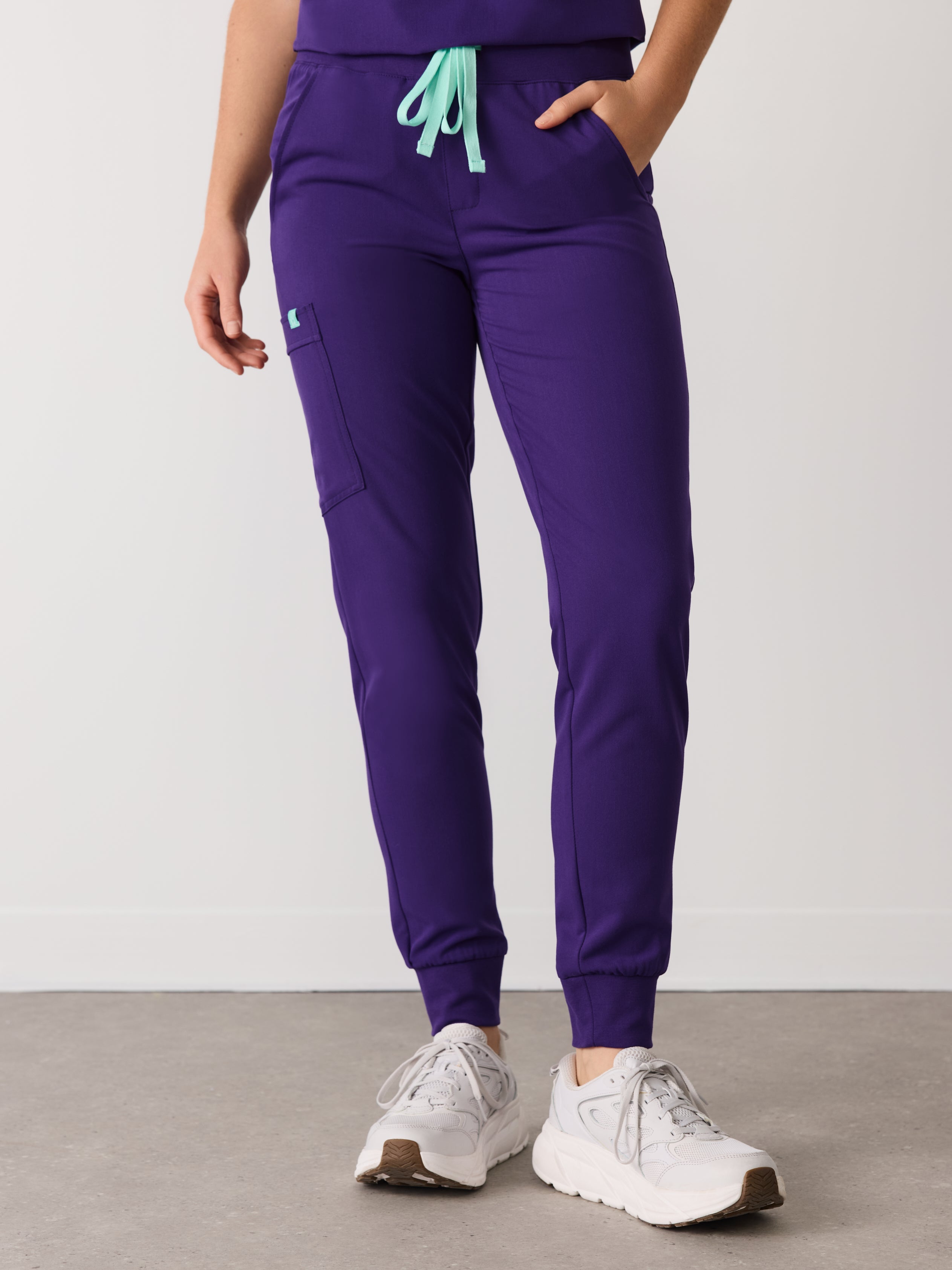 DEMI RE-GARDE™ - MIDNIGHT VELVET - Jogger Scrub Pants - SILVADUR™ - Final Sale - Image 2