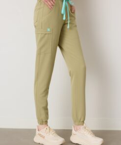 Alternative view of ROSIE RE-GARDE™ - SAGE - Jogger Scrub Pants - SILVADUR™ - Final Sale