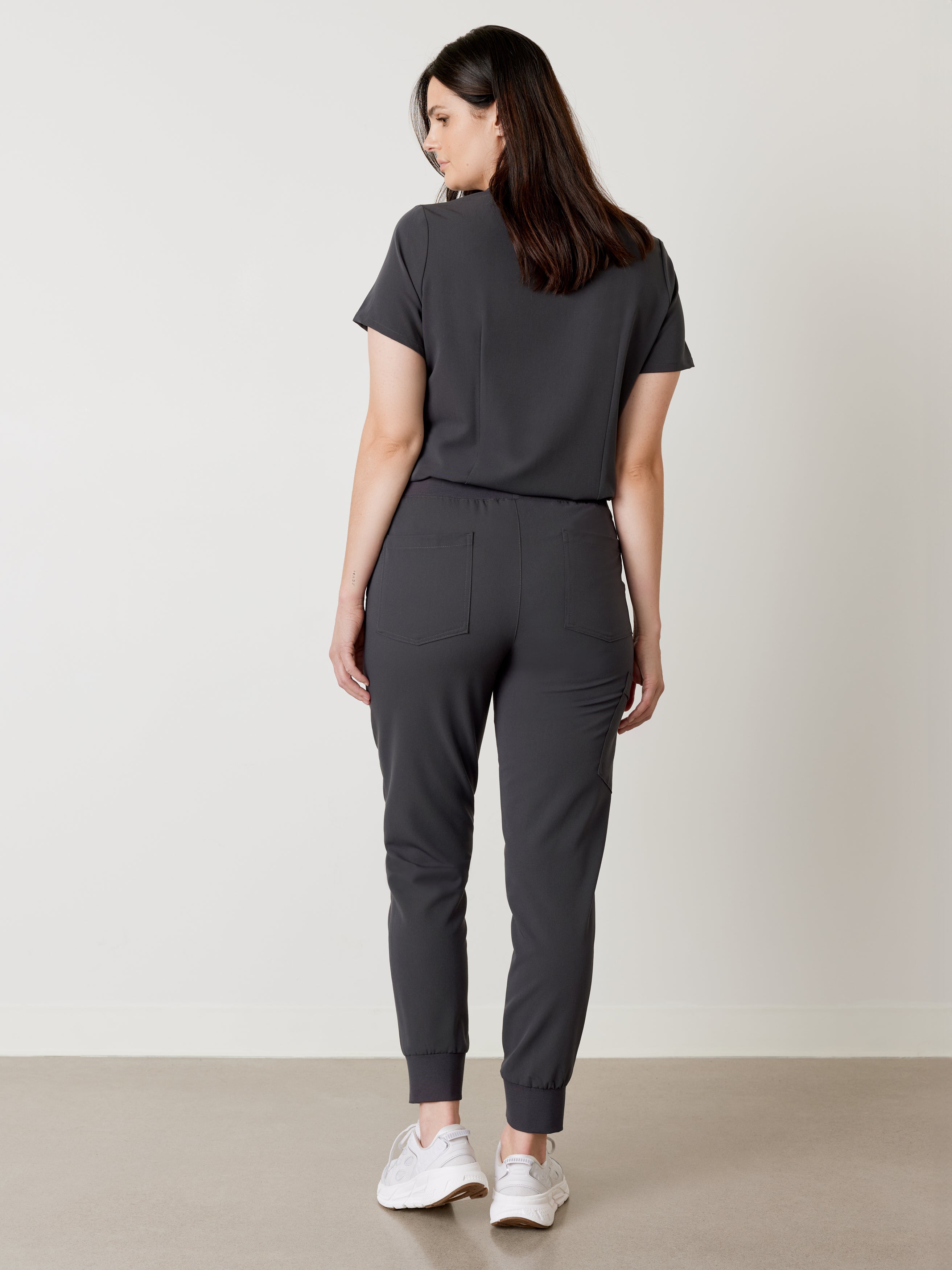 DEMI RE-GARDE™ - CHARCOAL - Jogger Scrub Pants - SILVADUR™ - Image 4