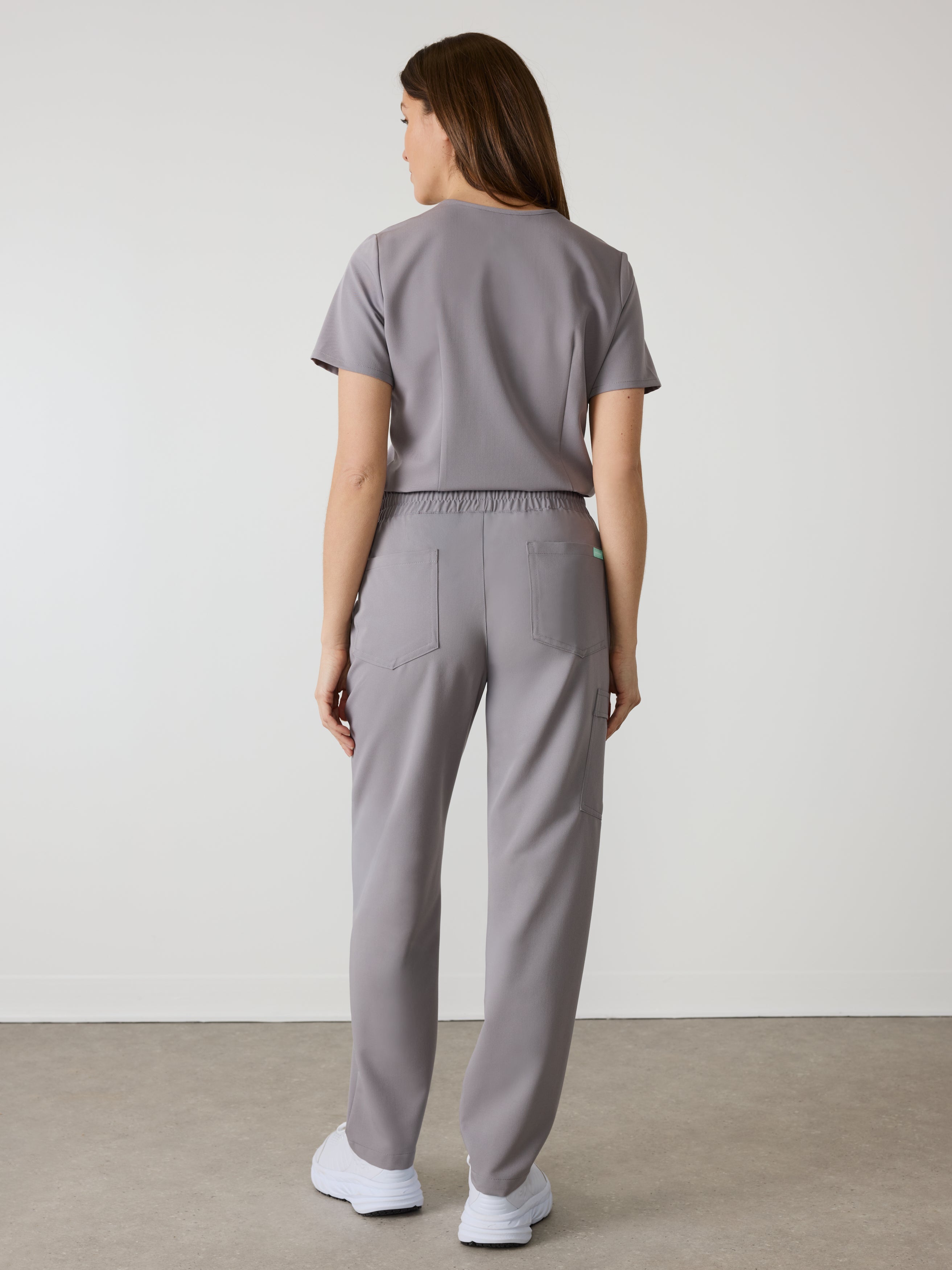 JULIETA RE-GARDE™ - ECLIPSE GREY - Straight Cut Scrub Pants - SILVADUR™ - Image 4