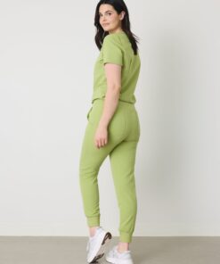 Alternative view of DEMI RE-GARDE™ - MOSS GREEN - Jogger Scrub Pants - SILVADUR™ - Final Sale