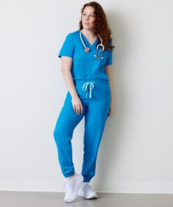 ROSIE RE-GARDE™ - AZURE BLUE - Jogger Scrub Pants - Final Sale