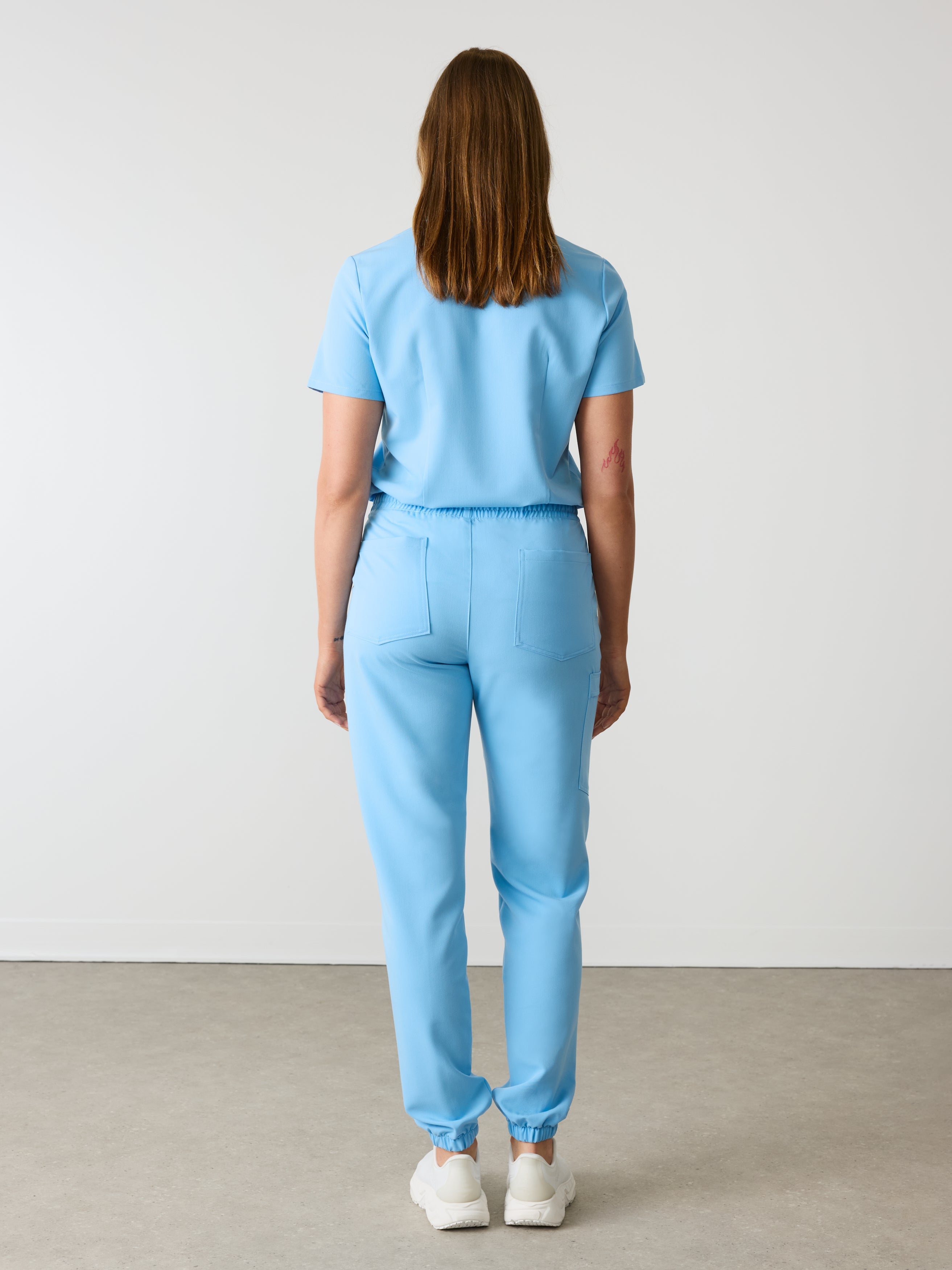 ROSIE RE-GARDE™ - CLASSIC BLUE - Jogger Scrub Pants - SILVADUR™ - Image 4