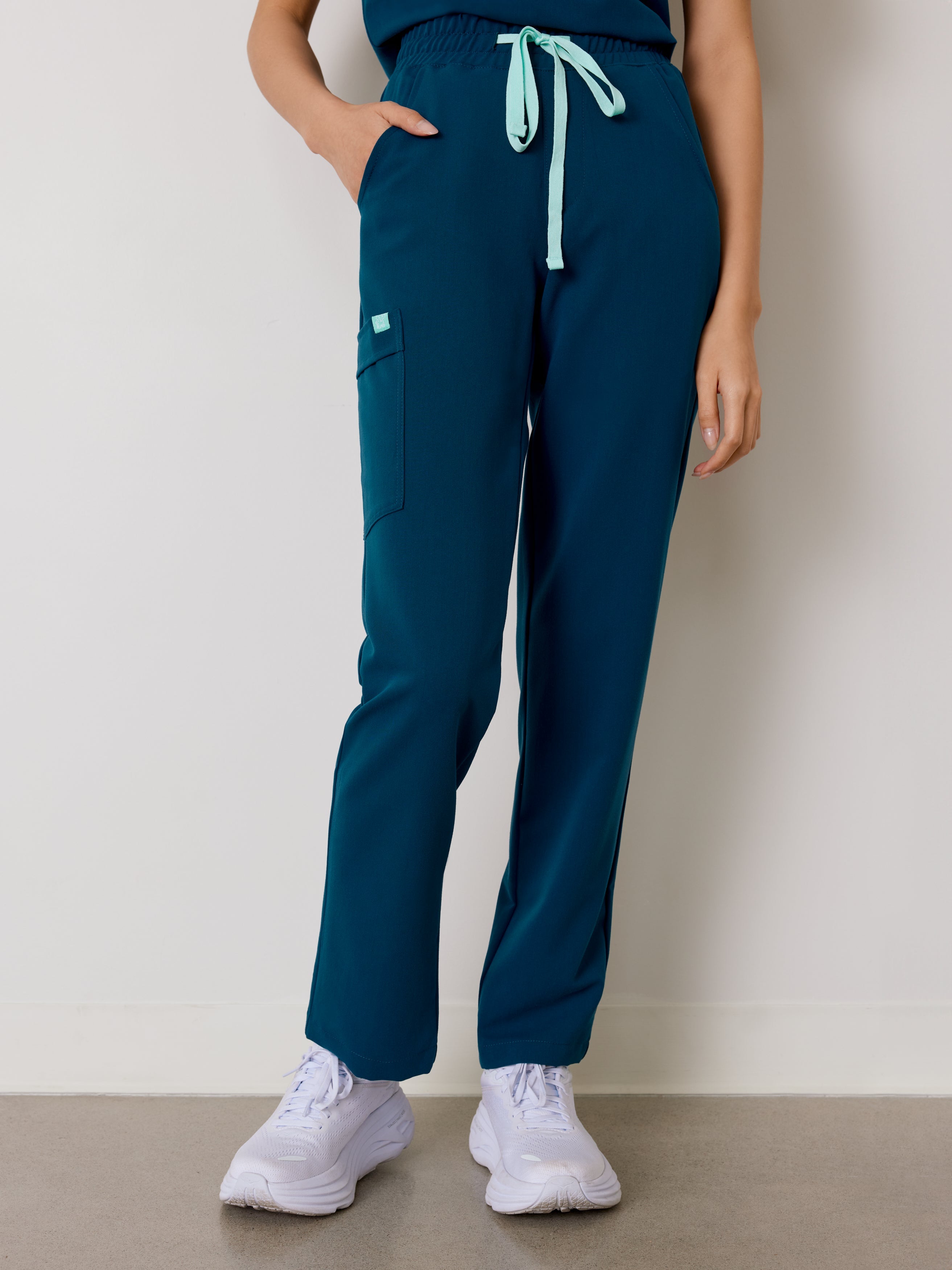 JULIETA RE-GARDE™ - OPAL BLUE - Straight Cut Scrub Pants - SILVADUR™ - Image 2
