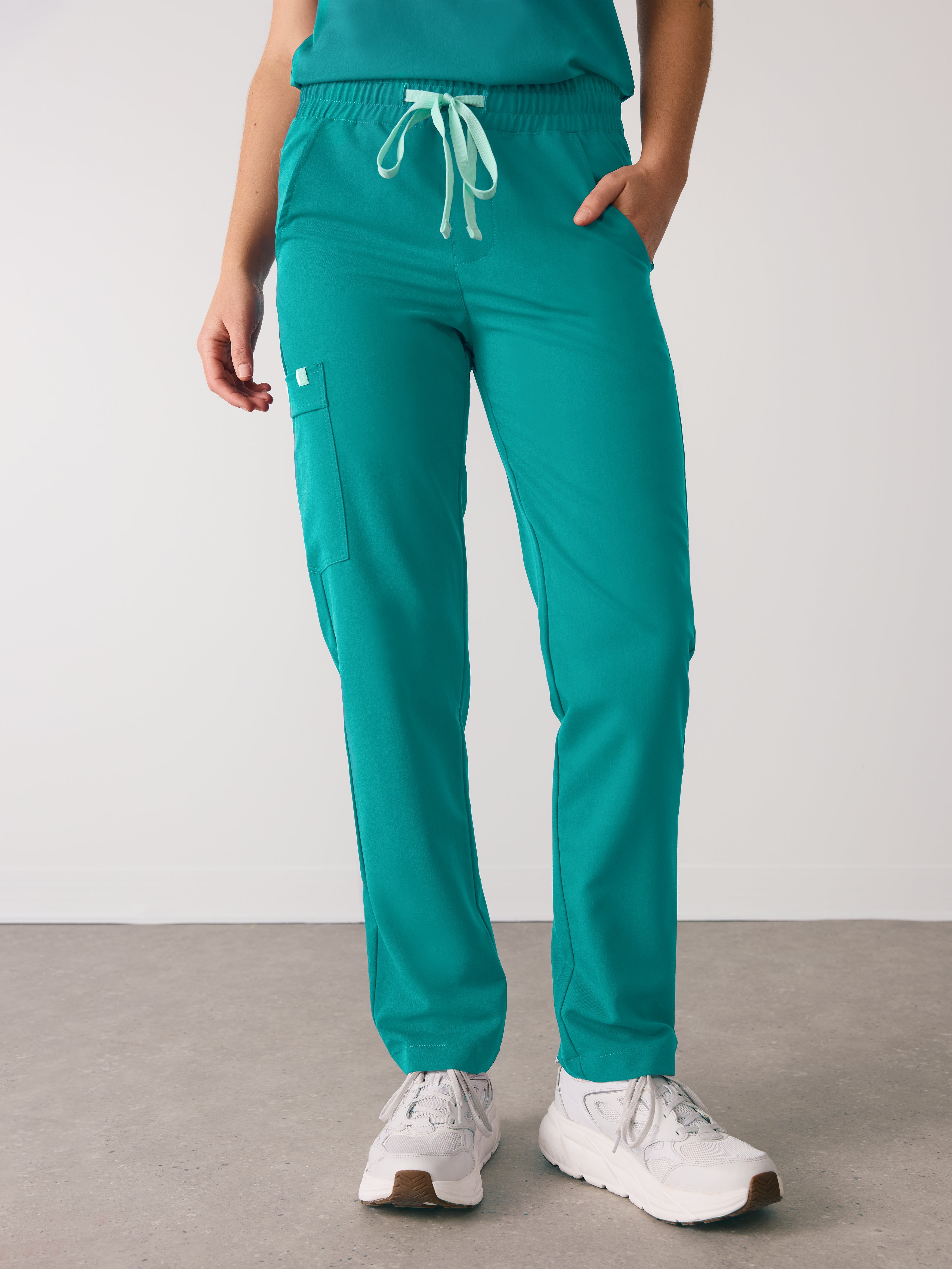 JULIETA RE-GARDE™ - ARCTIC MINT - Straight Cut Scrub Pants - SILVADUR™ - Image 4