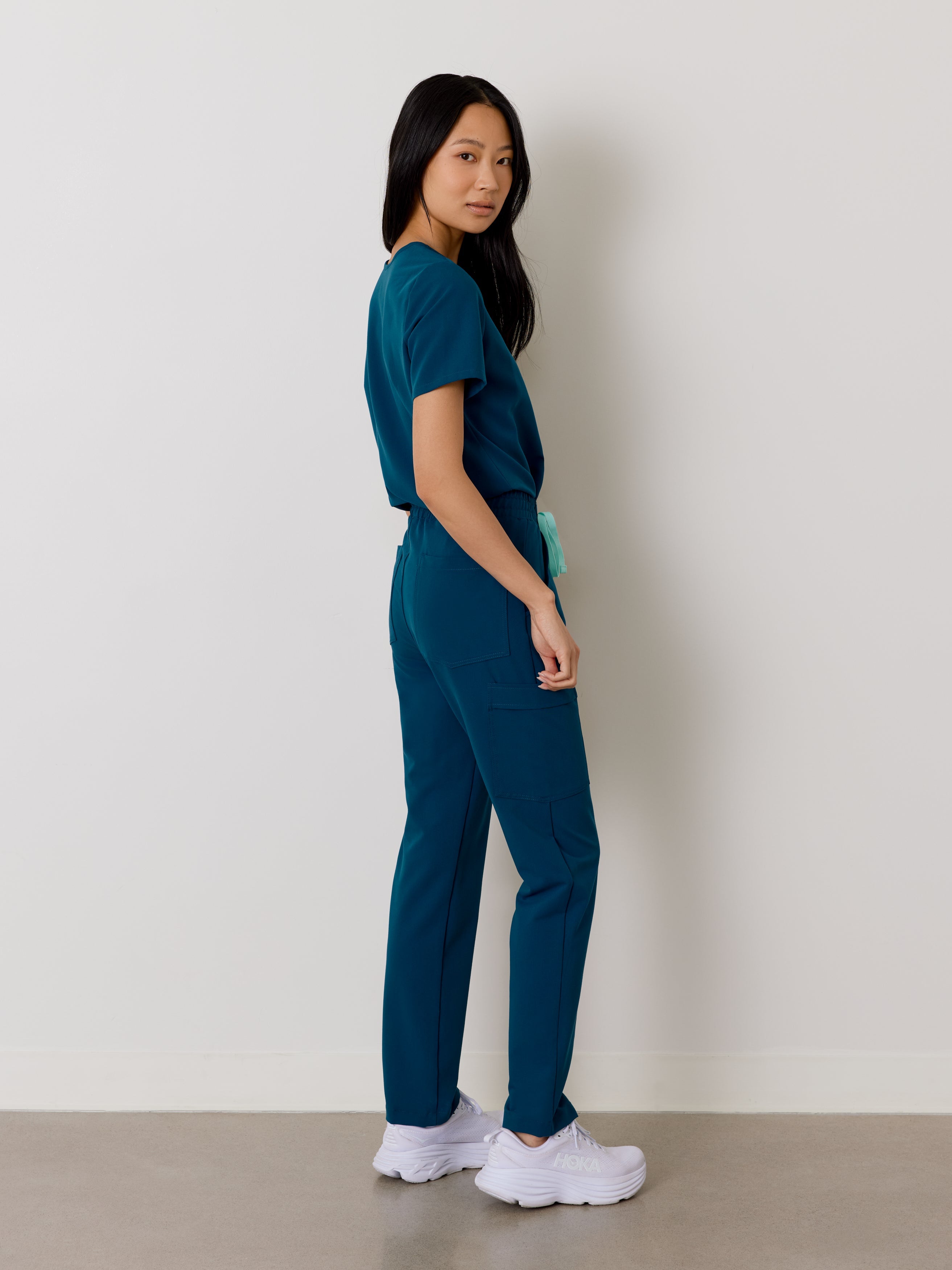 JULIETA RE-GARDE™ - OPAL BLUE - Straight Cut Scrub Pants - SILVADUR™ - Image 4