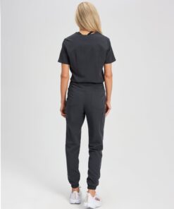 Alternative view of ROSIE RE-GARDE™ - CHARCOAL - Jogger Scrub Pants - SILVADUR™