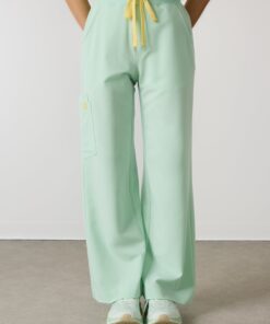 Alternative view of MILA RE-GARDE™ - MISTY MINT - Wide Leg Scrub Pants - SILVADUR™