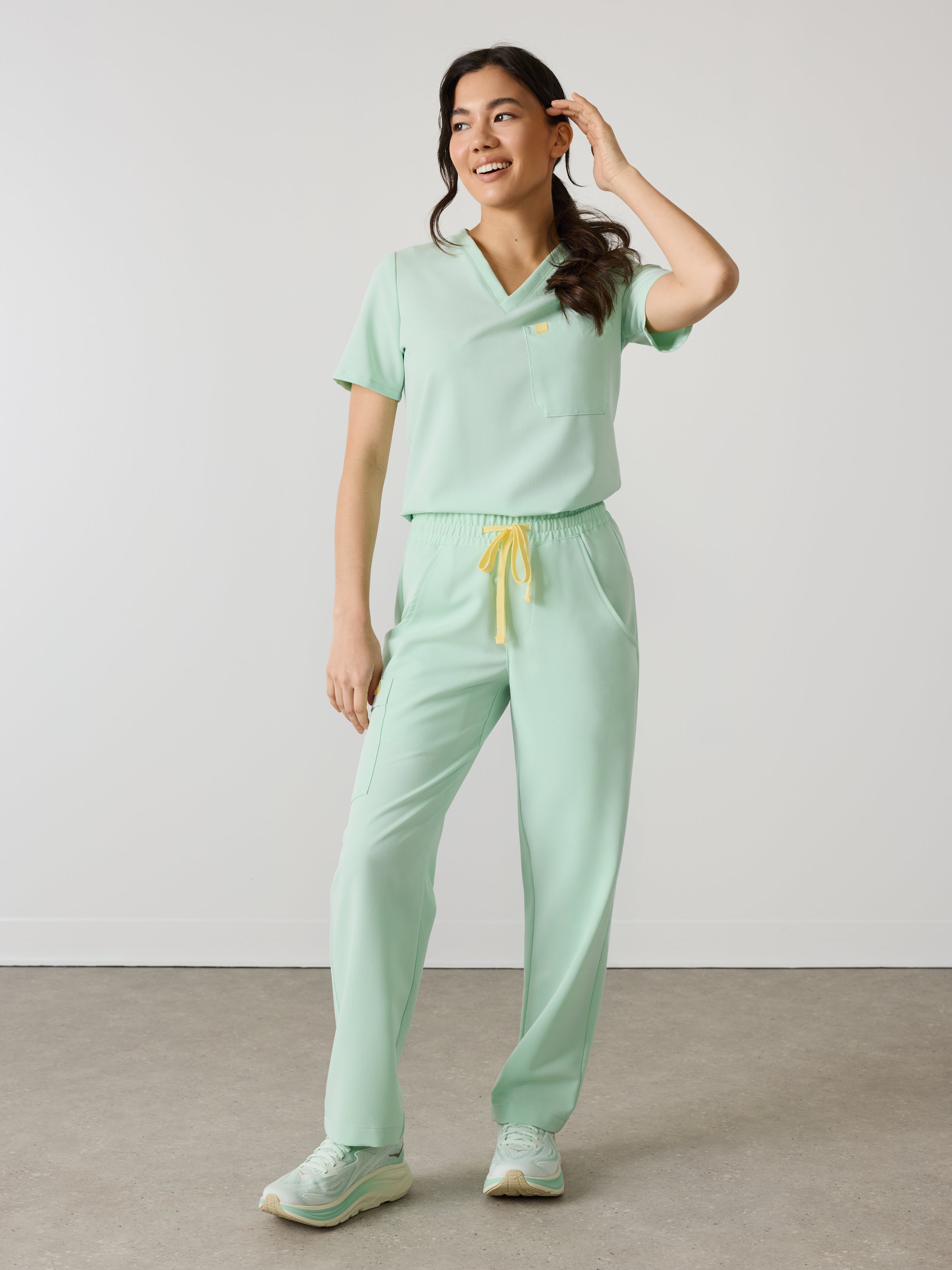 JULIETA RE-GARDE™ - MISTY MINT - Straight Cut Scrub Pants - SILVADUR™