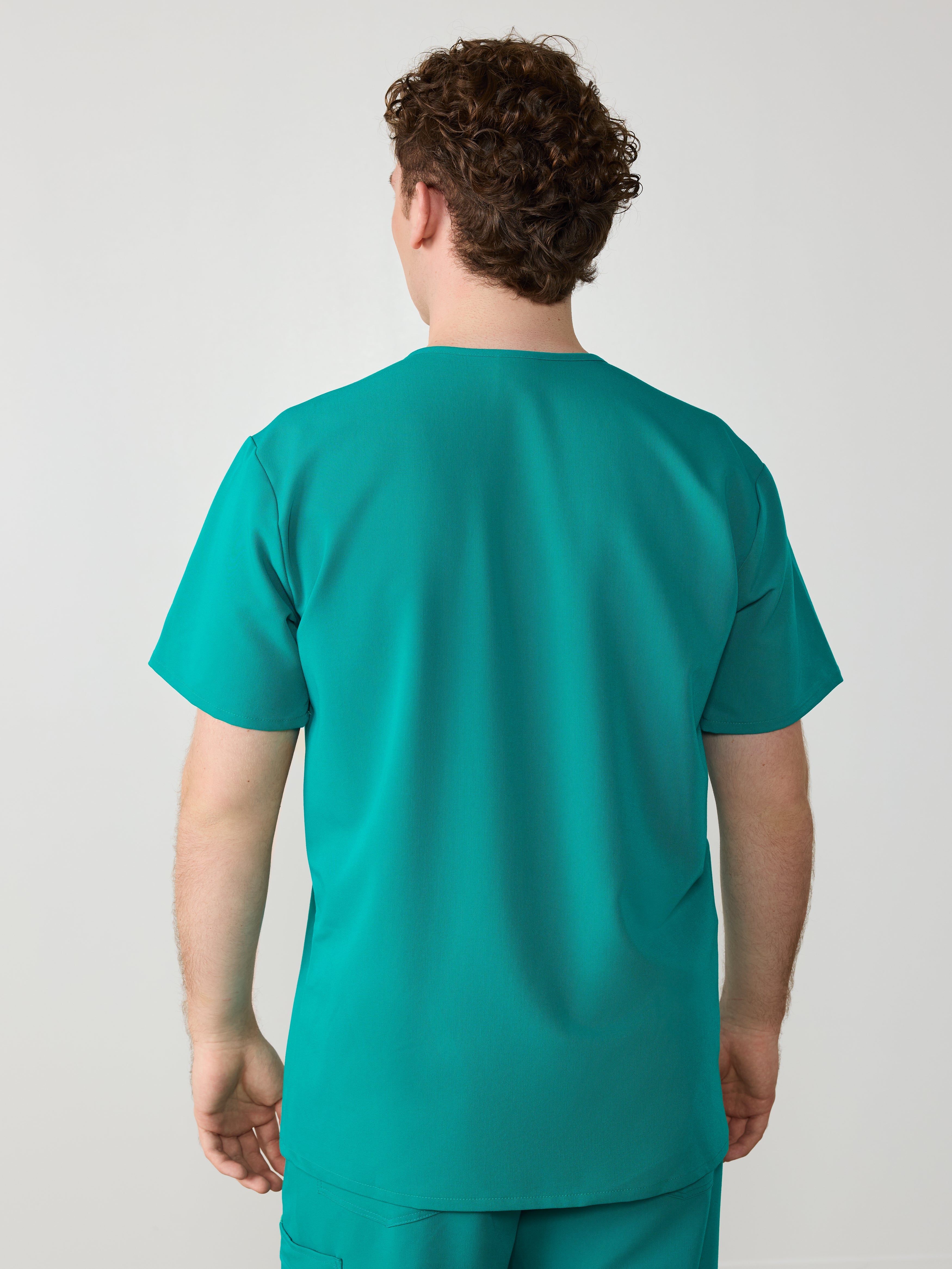 LOGAN RE-GARDE™ - ARCTIC MINT - One Pocket Men's Scrub Top - SILVADUR™ - Image 2