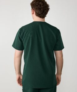 Alternative view of LOGAN RE-GARDE™ - FOREST GREEN - One Pocket Men's Scrub Top - SILVADUR™