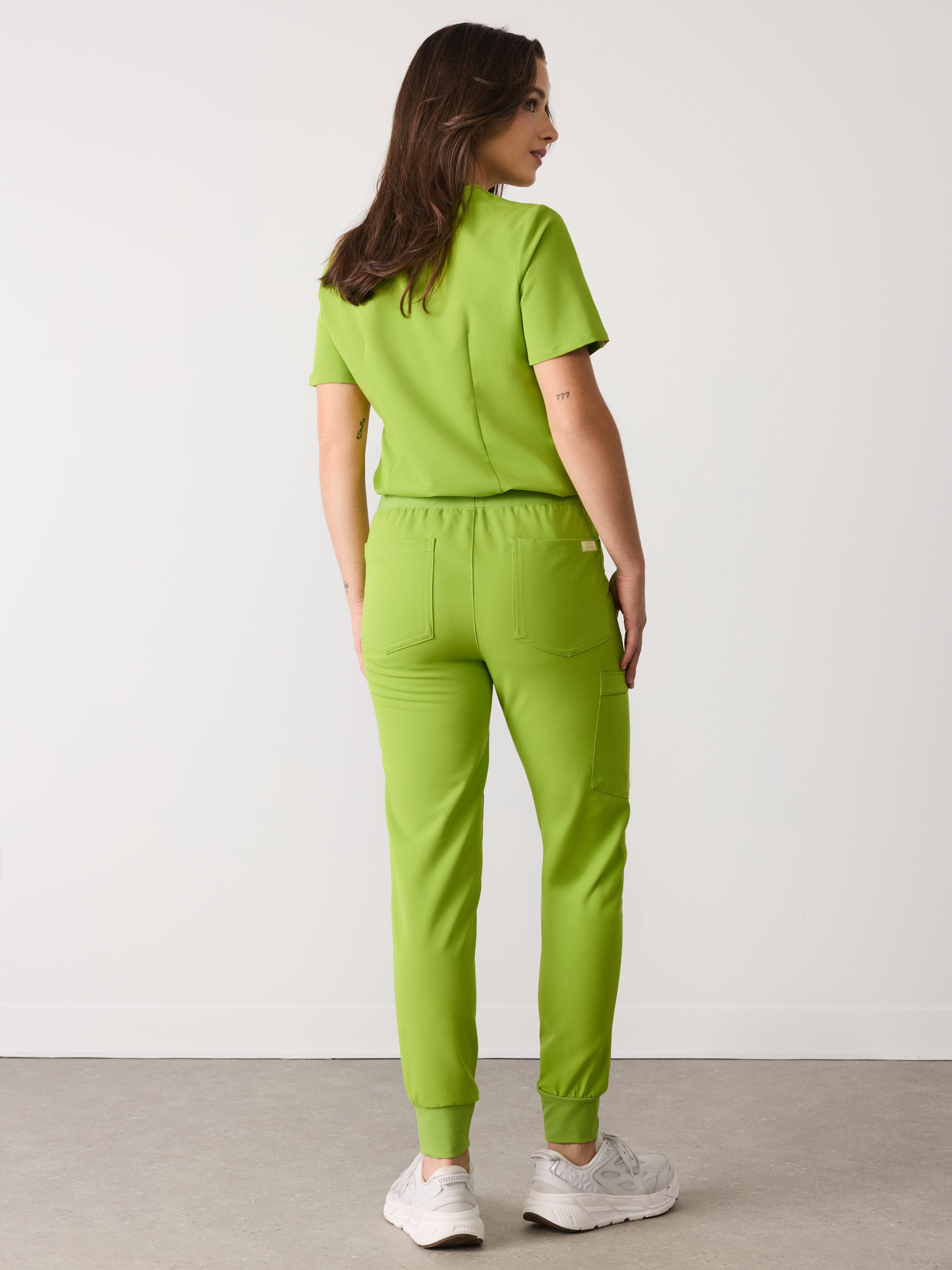 DEMI RE-GARDE™ - GRUMPY GREEN - Jogger Scrub Pants - SILVADUR™ - Final Sale - Image 2