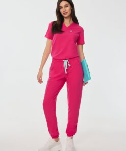 ROSIE RE-GARDE™ - PINK CRUSH - Jogger Scrub Pants - SILVADUR™