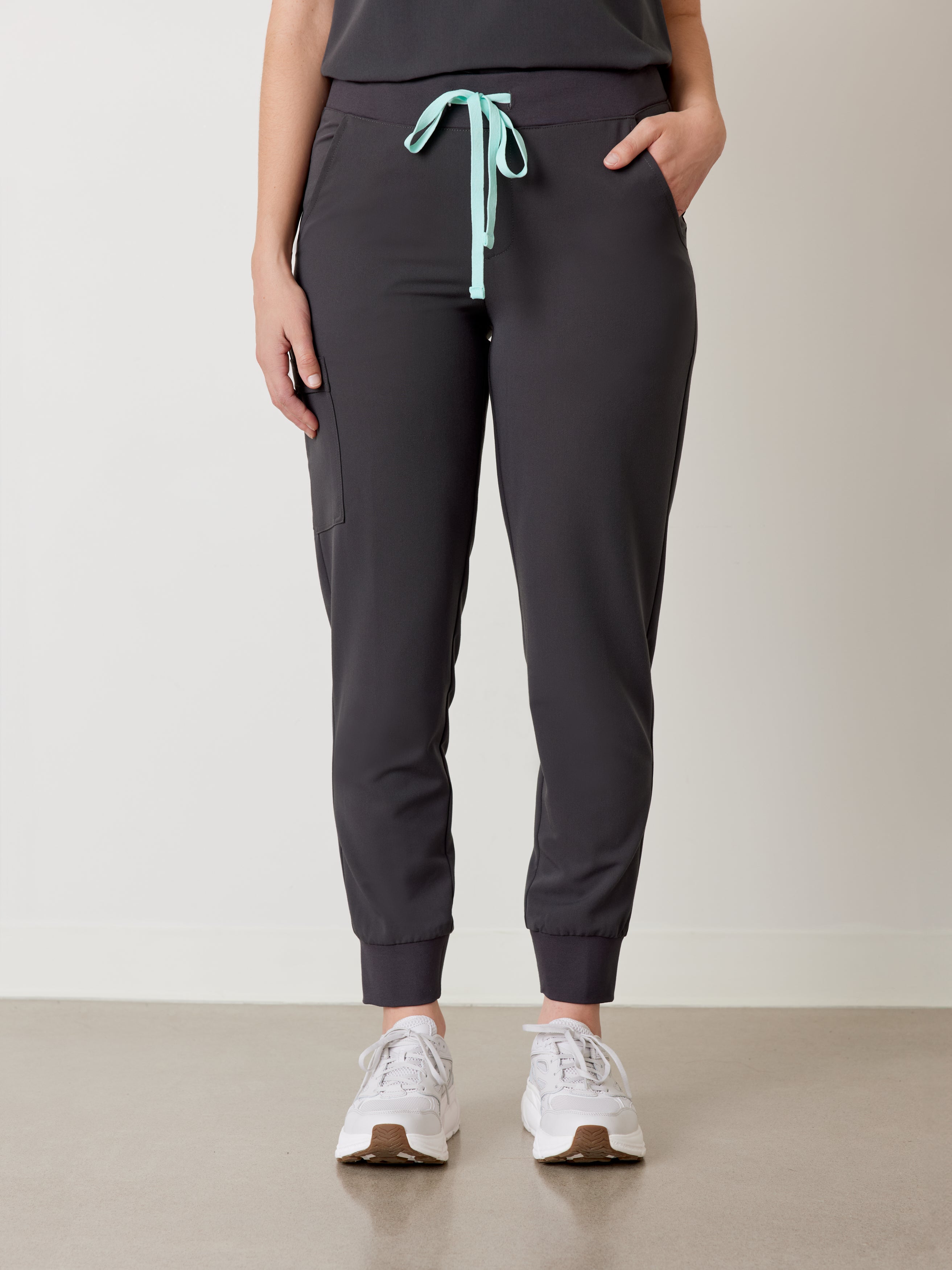 DEMI RE-GARDE™ - CHARCOAL - Jogger Scrub Pants - SILVADUR™ - Image 2