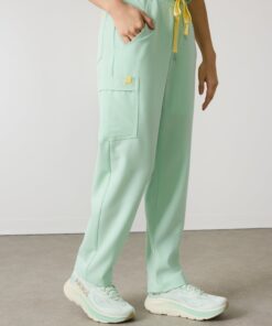 Alternative view of JULIETA RE-GARDE™ - MISTY MINT - Straight Cut Scrub Pants - SILVADUR™