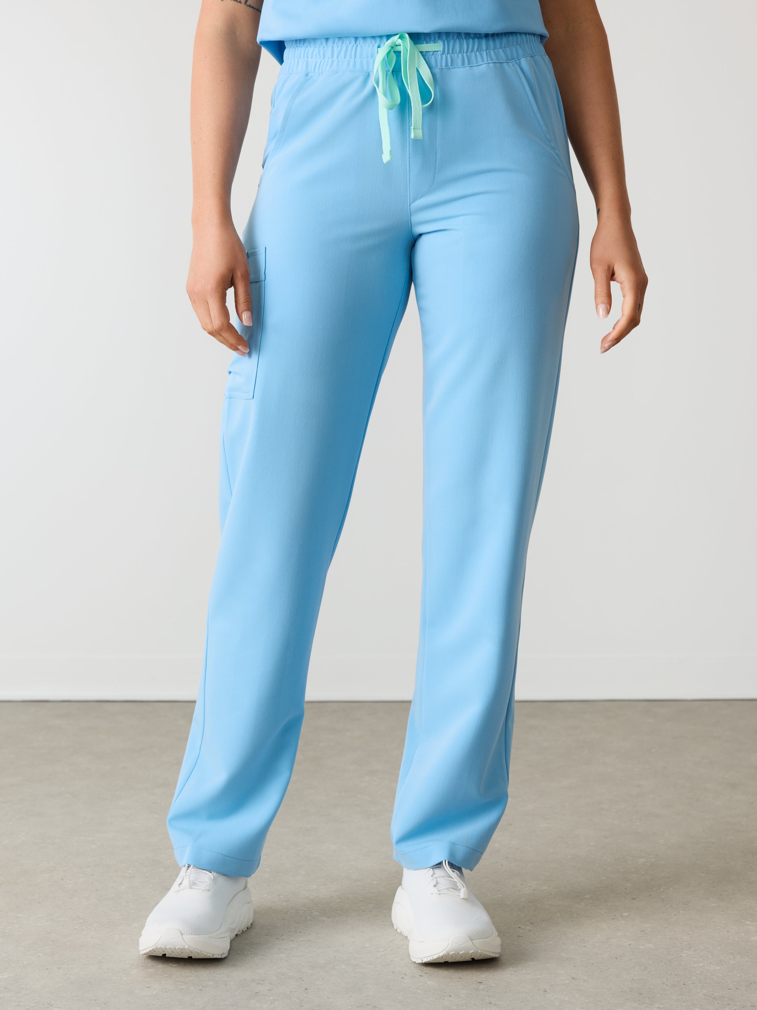 JULIETA RE-GARDE™ - CLASSIC BLUE - Straight Cut Scrub Pants - SILVADUR™ - Image 3