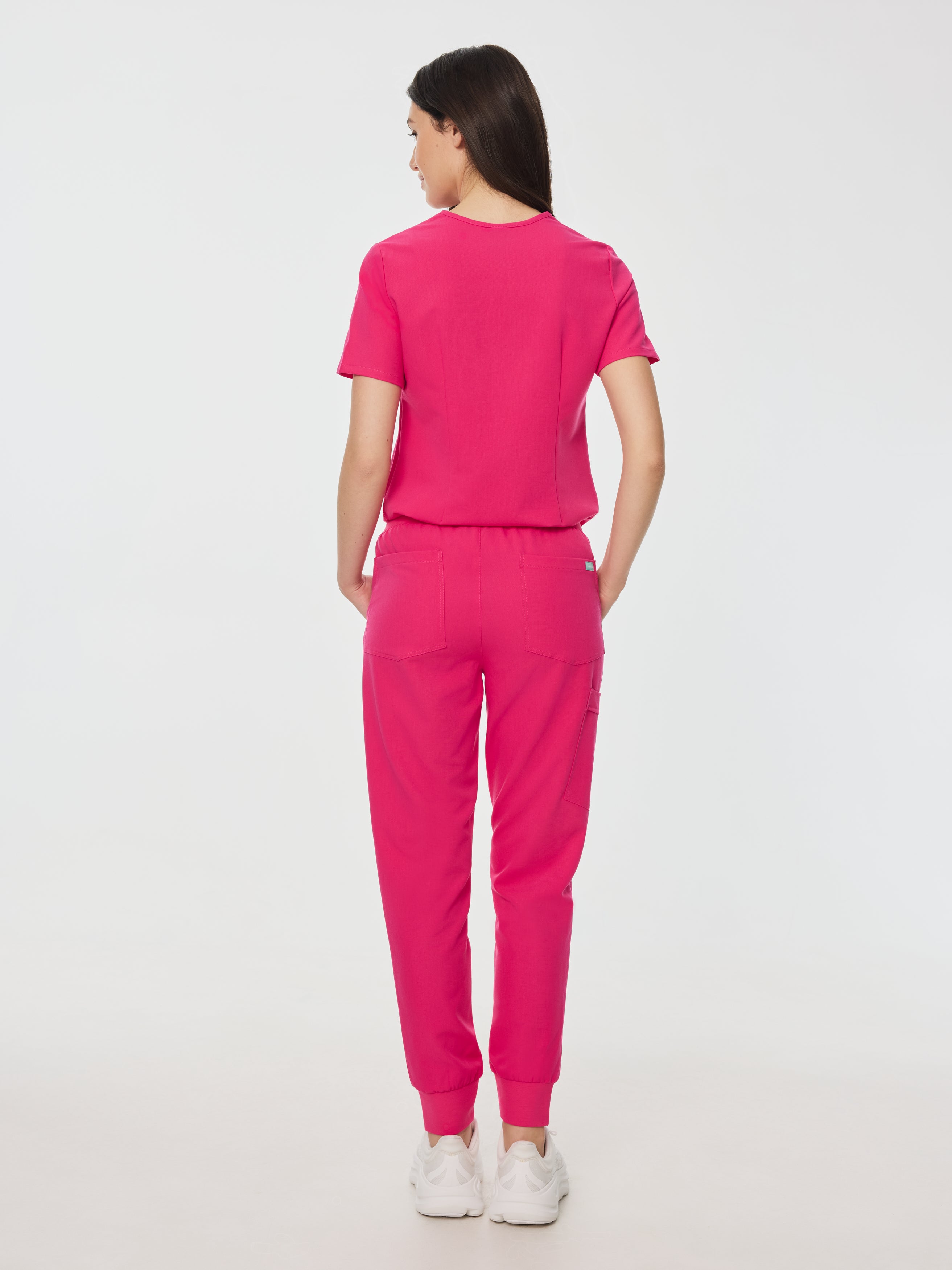 DEMI RE-GARDE™ - PINK CRUSH - Jogger Scrub Pants - SILVADUR™ - Image 4