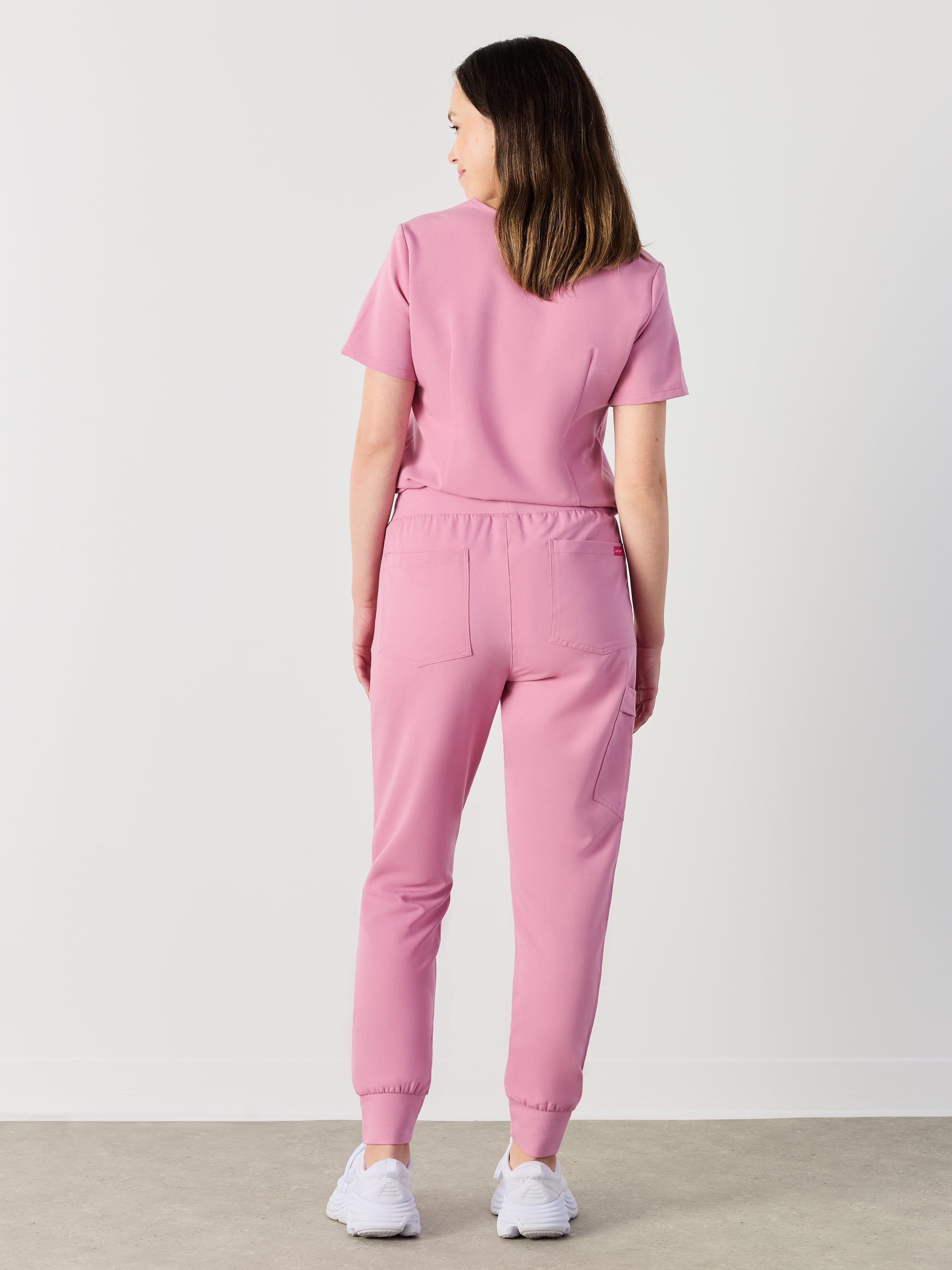 DEMI RE-GARDE™ - HOPEFUL PINK - Jogger Scrub Pants - SILVADUR™ - Final Sale - Image 4