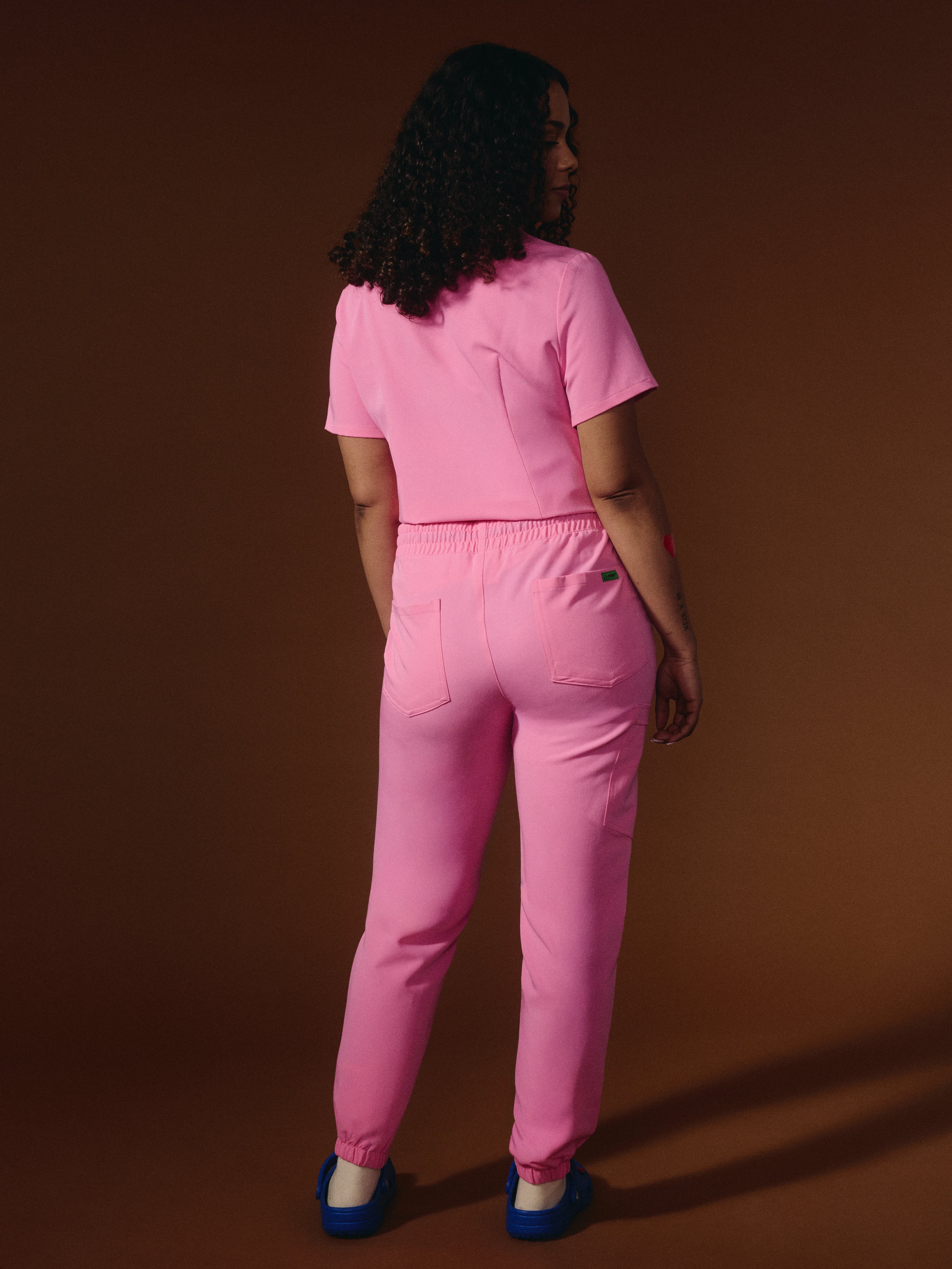 ROSIE RE-GARDE™ - G-M x PONY PINK - Jogger Scrub Pants - SILVADUR™ - Image 4