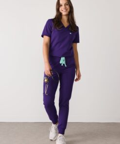 DEMI RE-GARDE™ - MIDNIGHT VELVET - Jogger Scrub Pants - SILVADUR™ - Final Sale